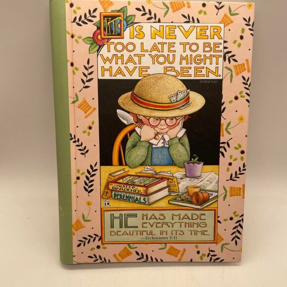 New Mary Engelbreit Journal "It's Never too Late" & EUC Don't Look Back Book - Picture 1 of 4